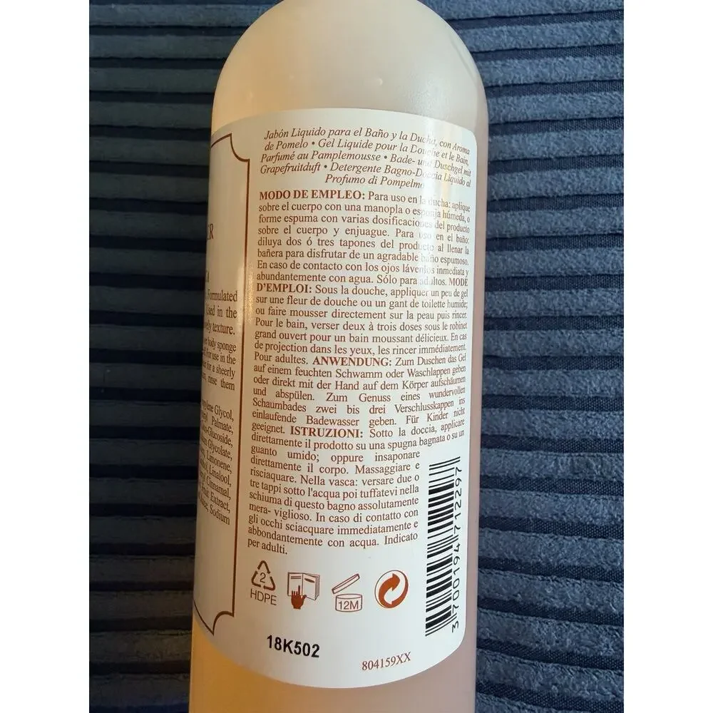 NEW Kiehl's Bath & Shower Liquid Body Cleanser Grapefruit 16.9 oz / 500ml